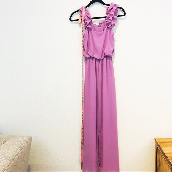 1983 Vintage Ruffled Formal Maxi Dress - Picture 3 of 9